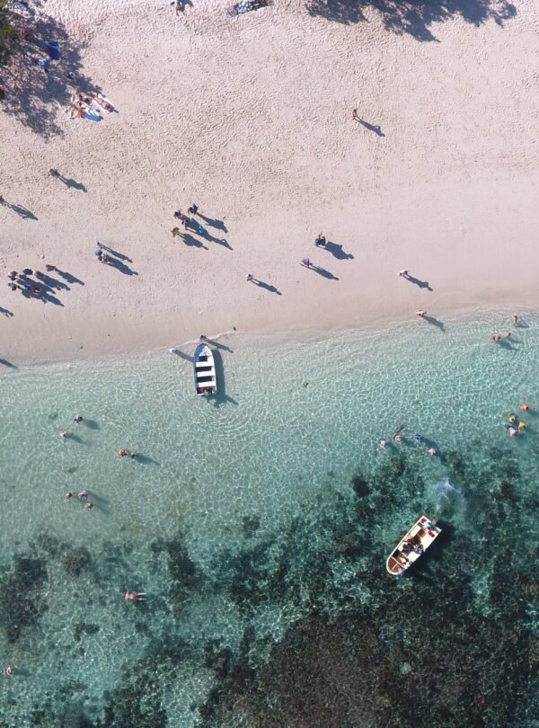 pink beach snorkeling